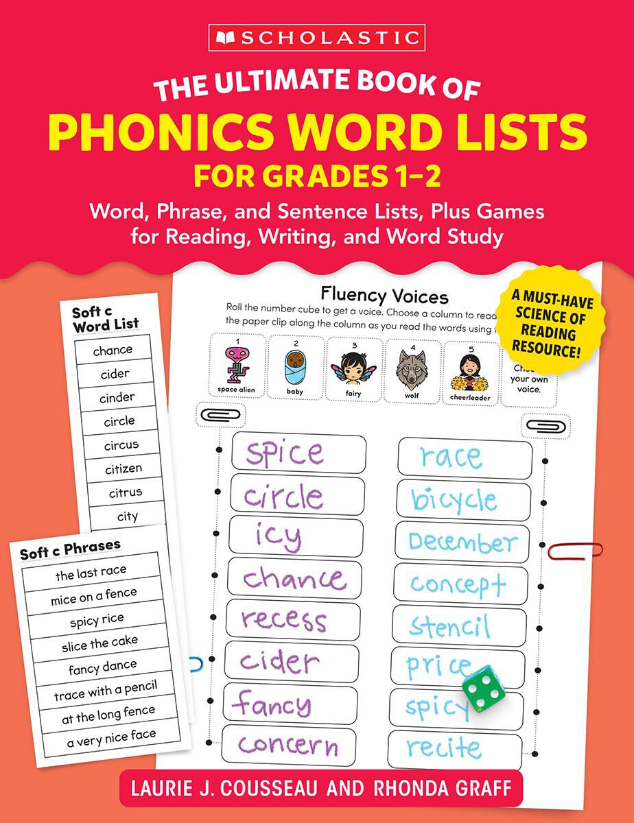 The Ultimate Book of Phonics Word Lists: Grades 1-2 
