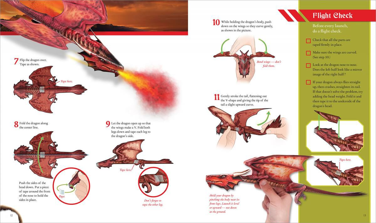 Thumbnail 9 Klutz Paper Flying Dragons: Design and Build Your Own Fantastic Flyers 