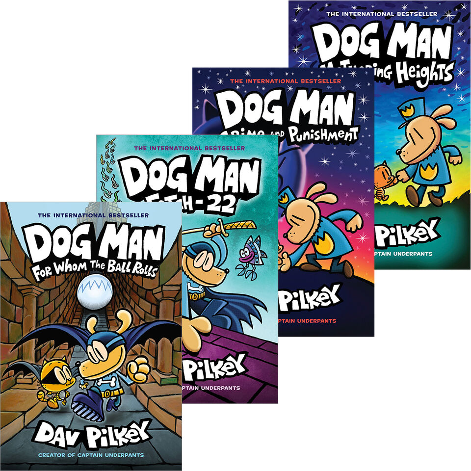 Dog Man Books - Lot Of 3 Plus BONUS - Dav Pilkey Hardcover Graphic