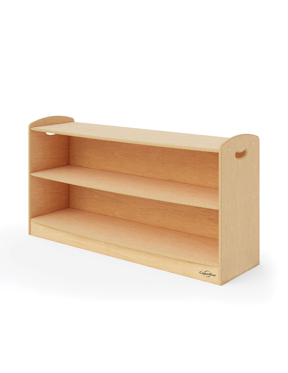 Seoras 2-Level Shelf with Casters (Solid Kickplate)