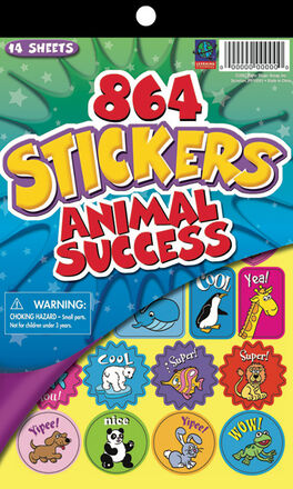Animal Success Sticker Book   Animal Success Sticker Book
