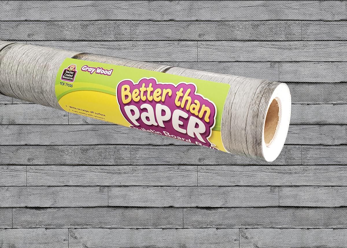 Better Than Paper Bulletin Board Roll: Gray Wood