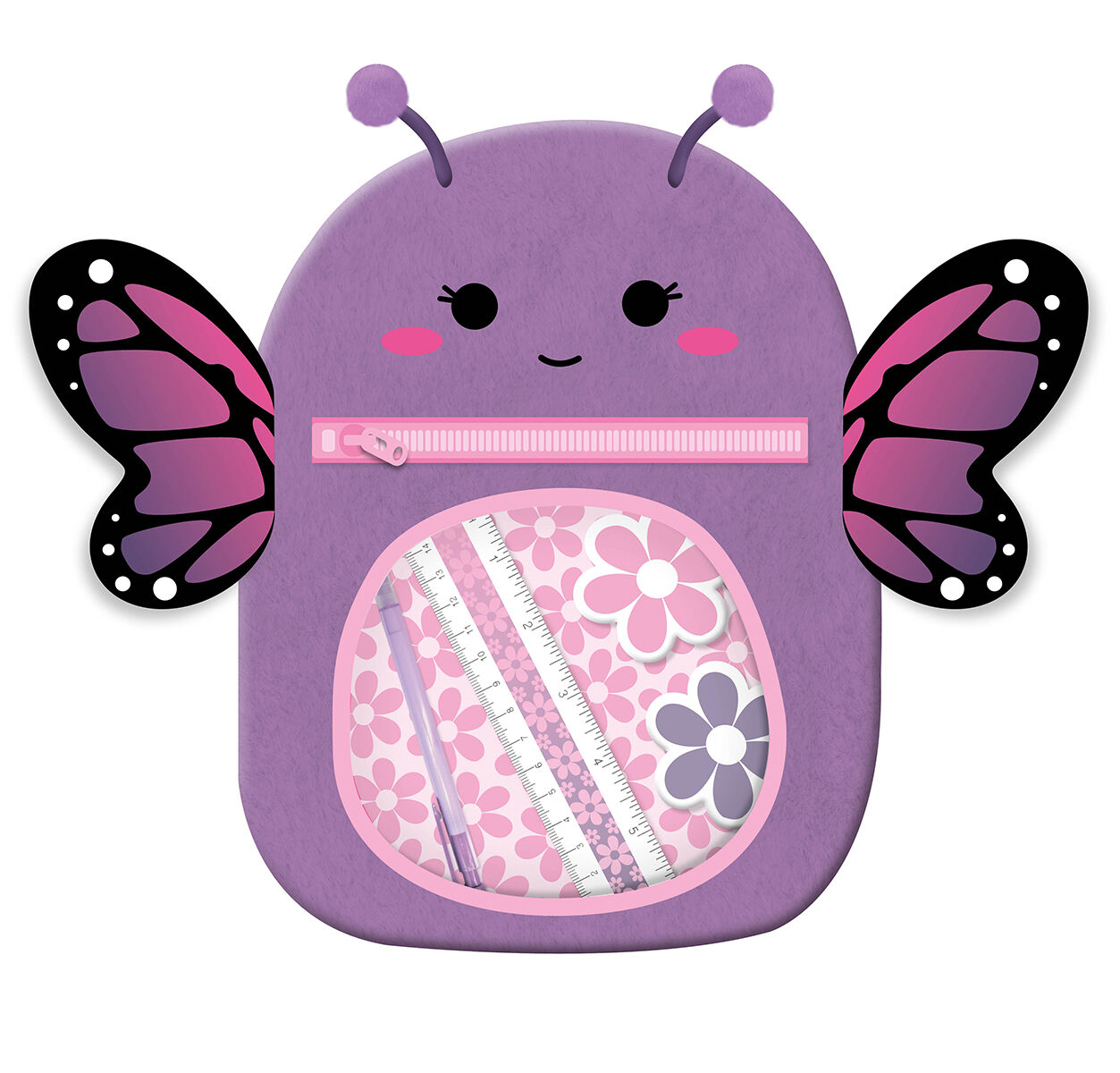 Plush Butterfly Sketch Journal