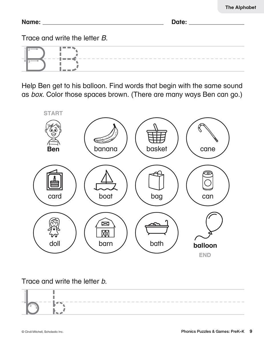 Thumbnail 2 Phonics Puzzles &amp; Games: PreK-K 