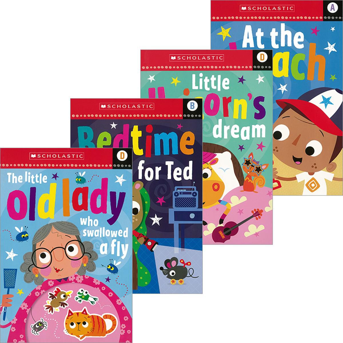  Funny Furry Tales Readers 16-Pack (A-D) 