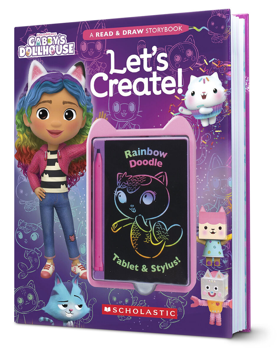 Gabby's Dollhouse: Let&rsquo;s Create! A Read & Draw Storybook with LCD Screen