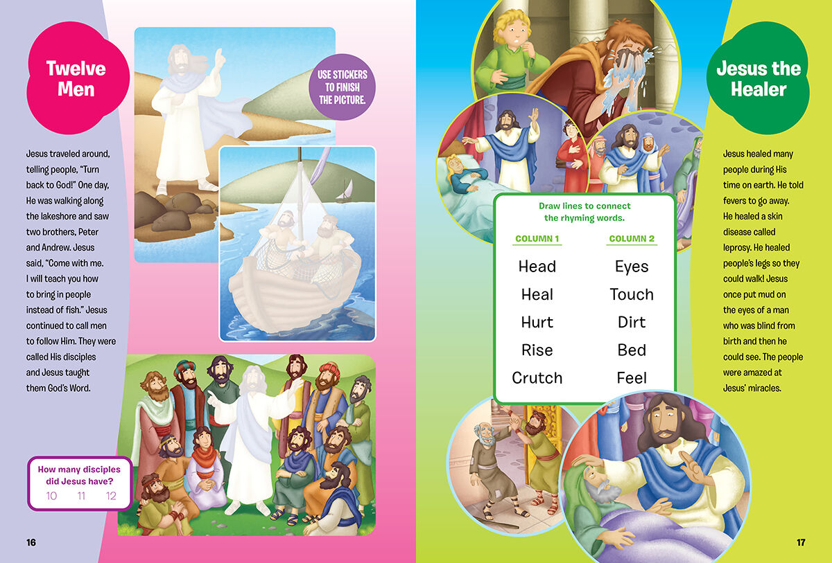 Thumbnail 3 Read and Learn: Favorite Bible Stories: Sticker and Activity Book 