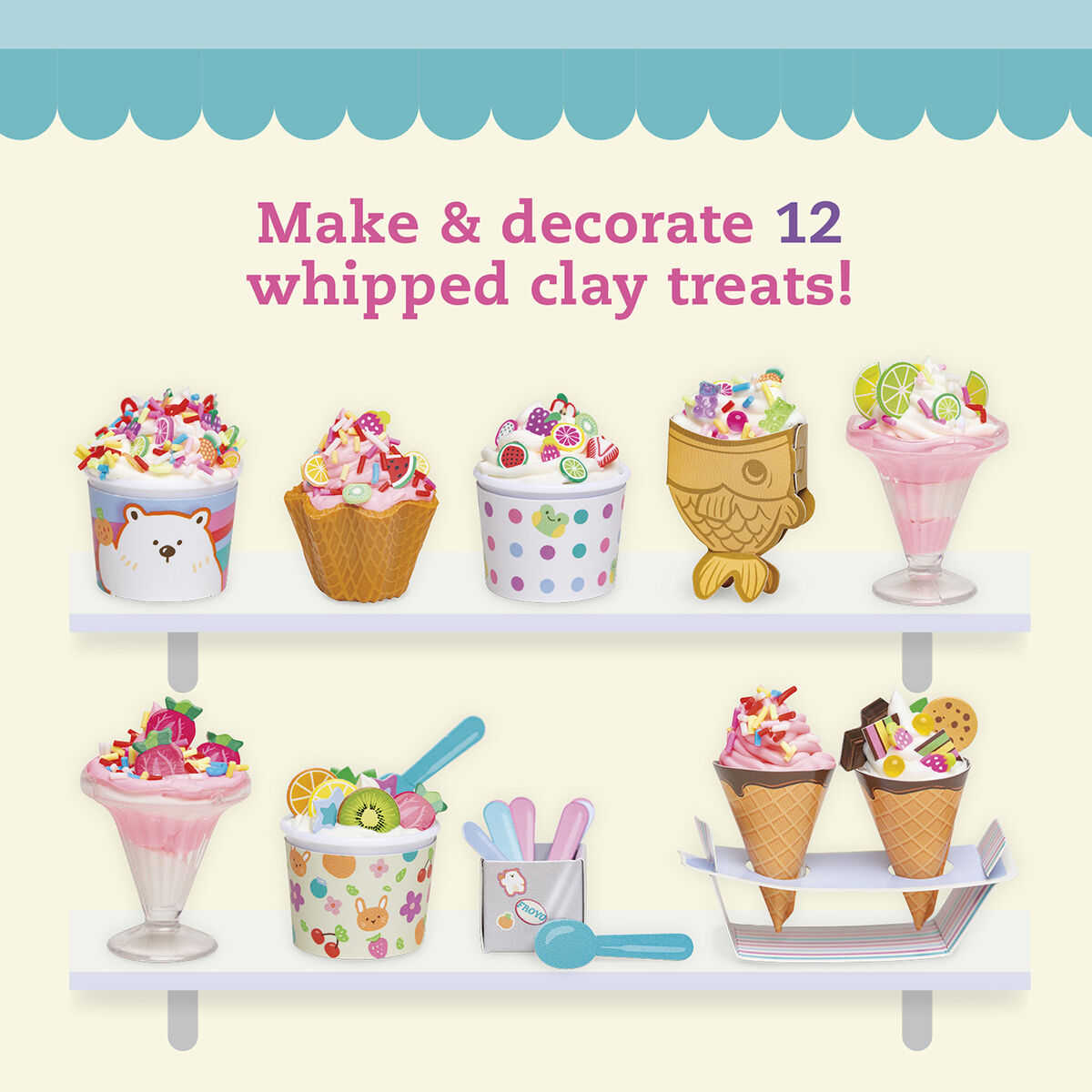 Thumbnail 3 Klutz: Whipped Clay Froyo Shop 