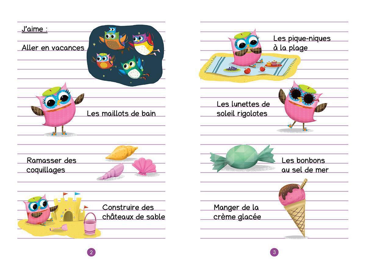 Thumbnail 4Ensemble de 5 livres-cadeaux Hibou Hebdo : &Egrave;ve &agrave; la plage