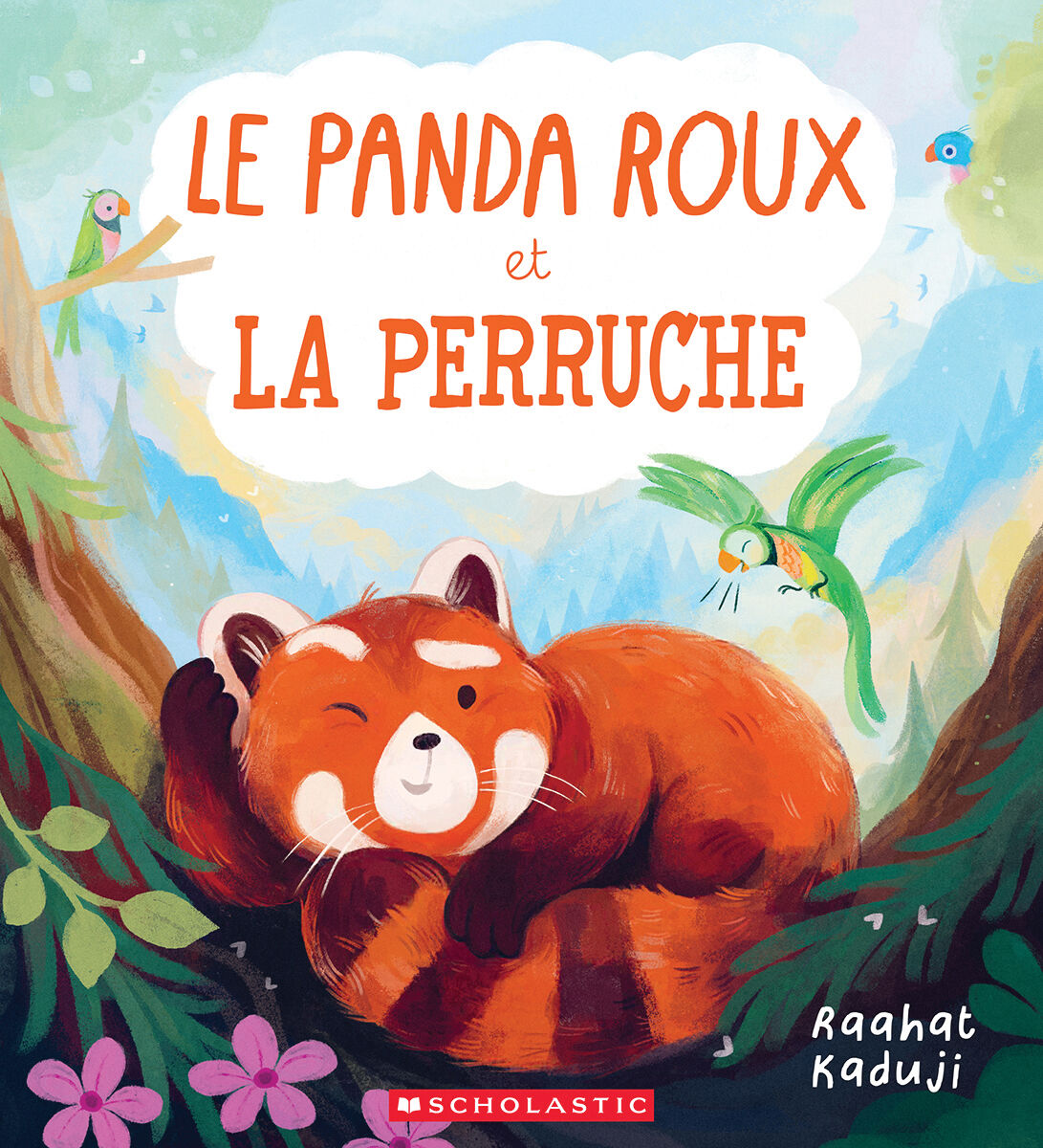 Le panda roux et la perruche