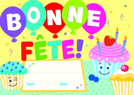 Certificats Bonne fête! - 32   Certificats Bonne fête! - 32