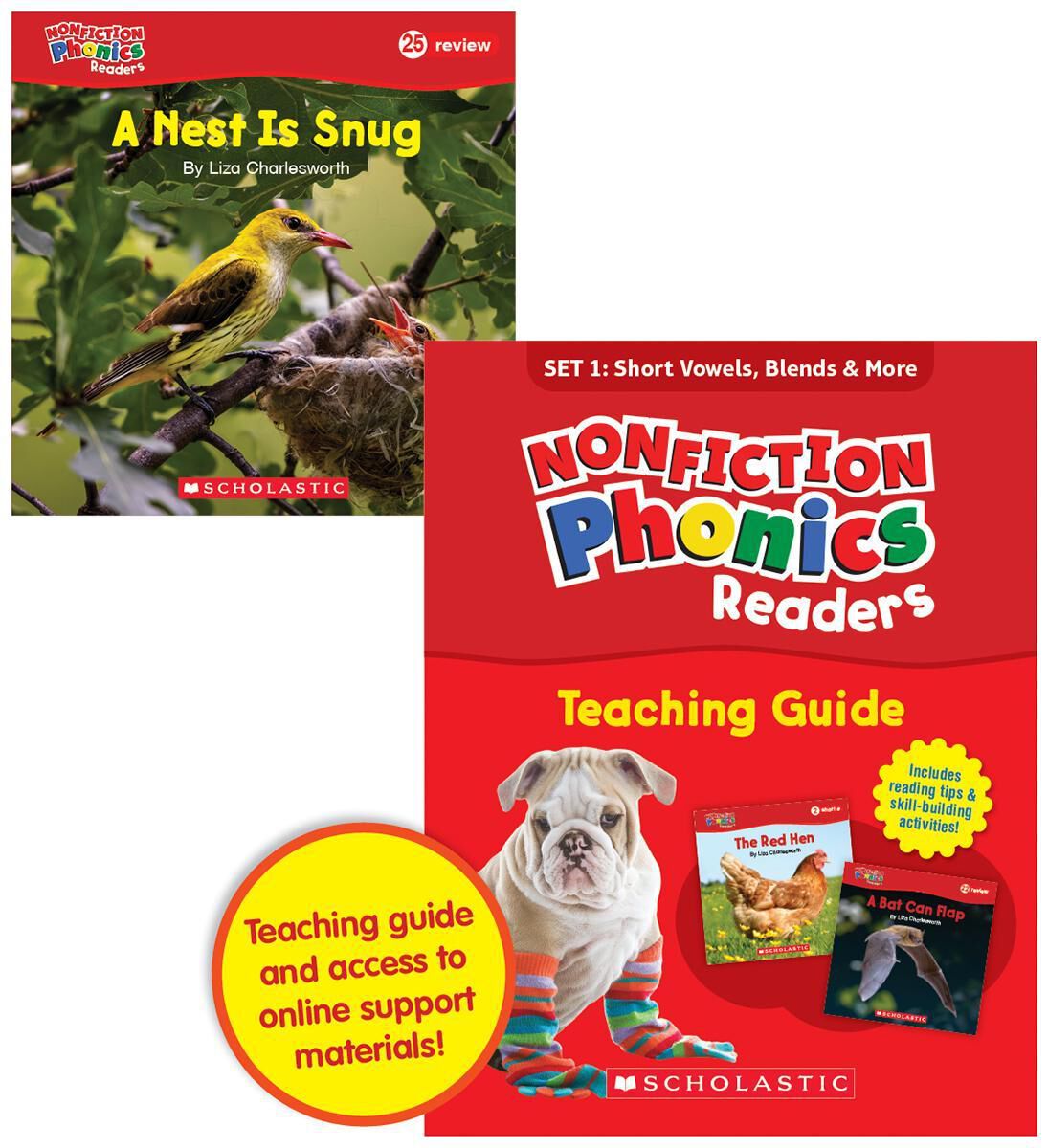 Thumbnail 8 Nonfiction Phonics Readers SET 1: Short Vowels, Blends &amp; More 