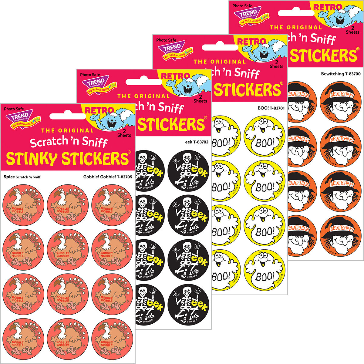 Retro Fall Stinky Stickers Pack