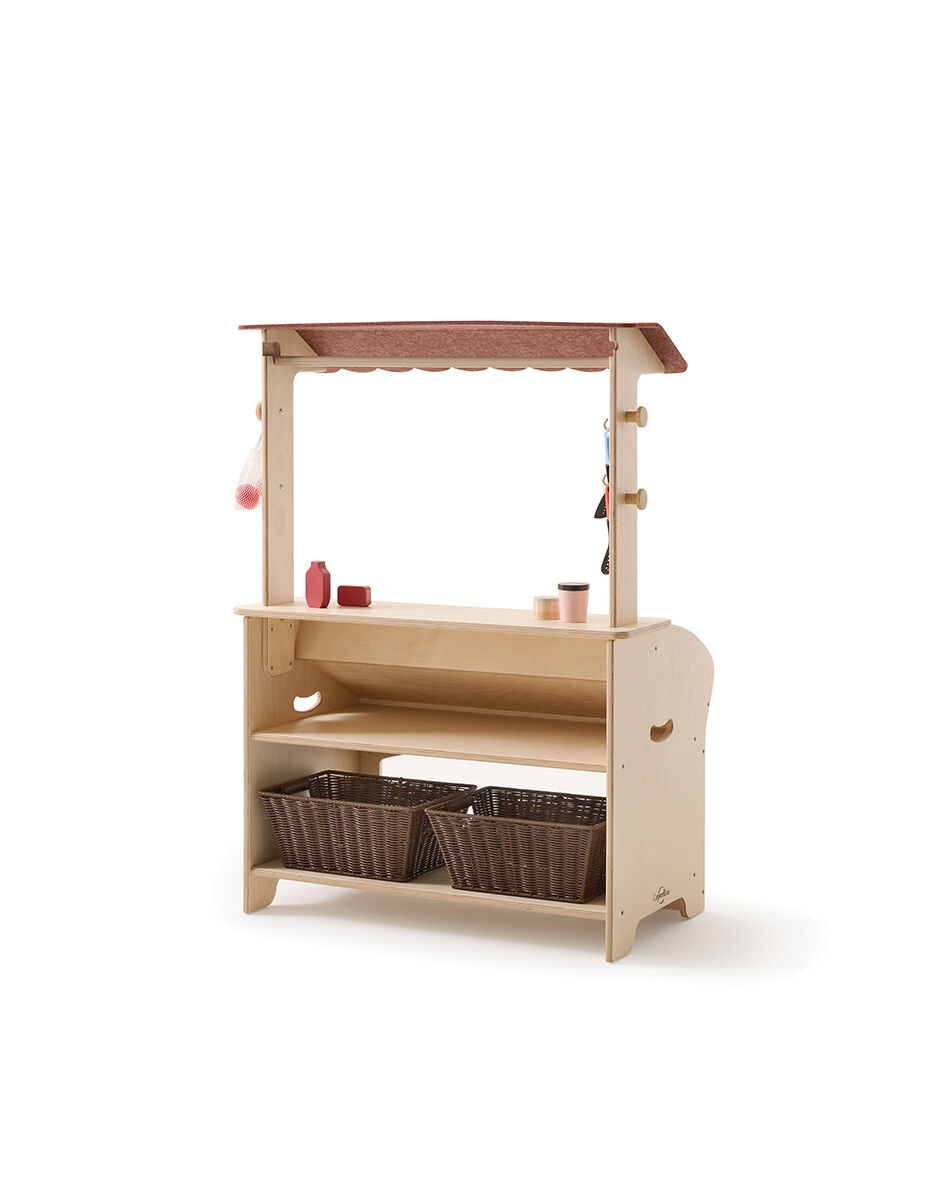 Thumbnail 4Seoras Birch Market Stand (Solid Kickplate)