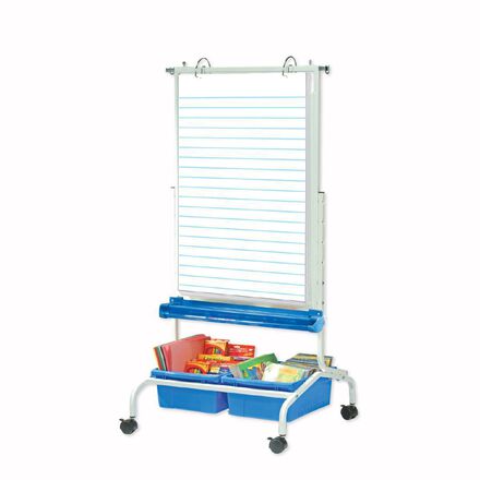 Double tableau blanc sur roulettes   Double tableau blanc sur roulettes