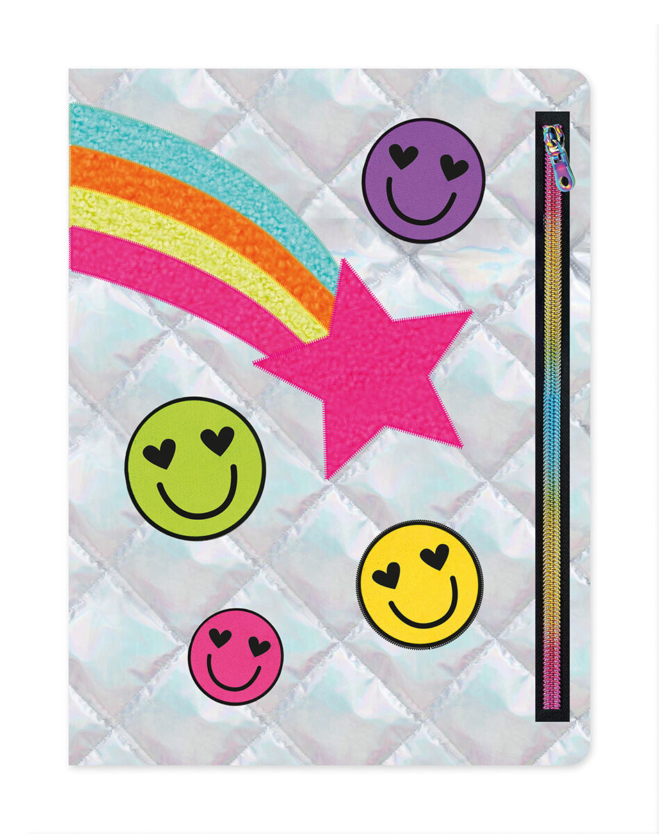  Shiny Silver Puffy Journal 