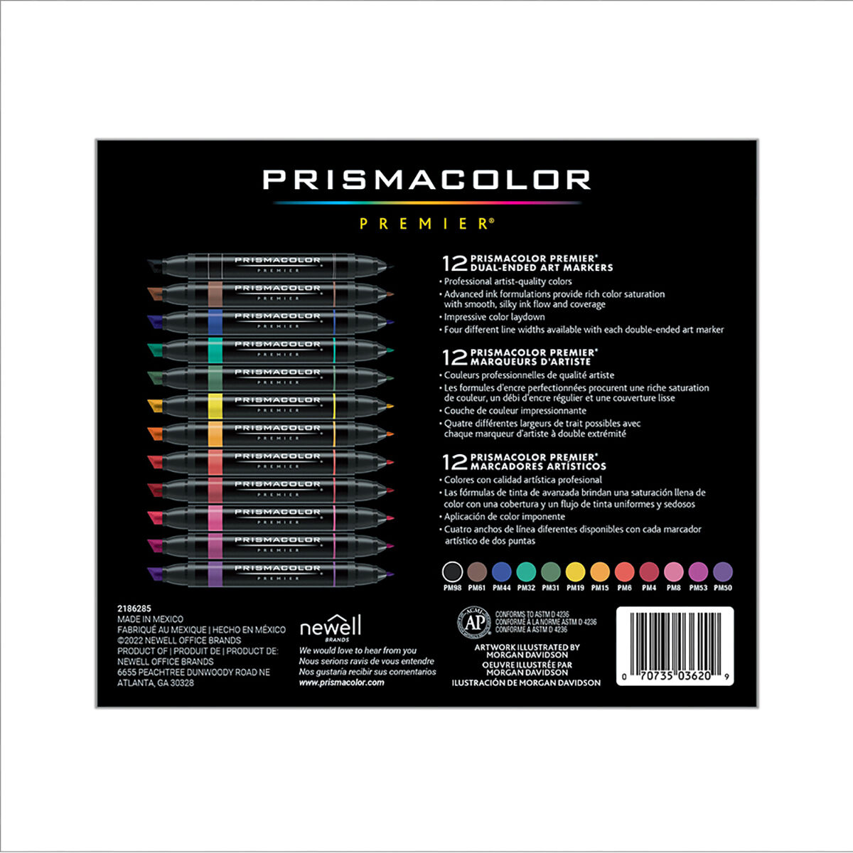 Thumbnail 2Prismacolor&reg; Premier&reg; Dual-Ended Art Marker Set: Primary 12 Pack