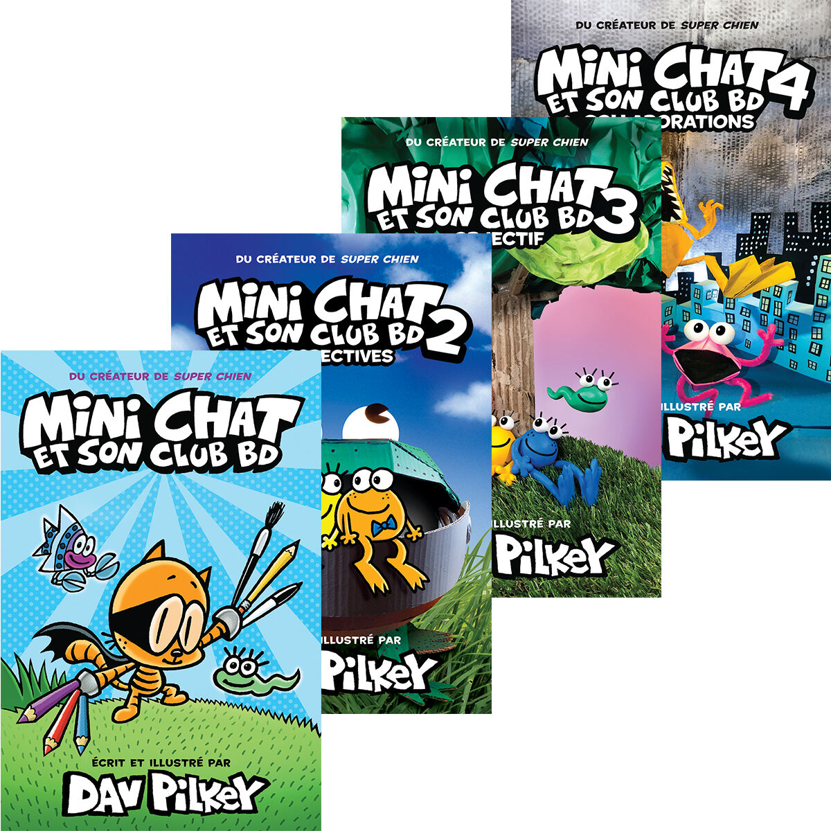 Collection Mini Chat et son club BD - 5 livres