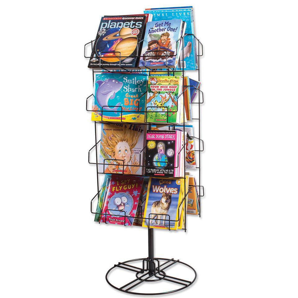 Rotating Wire Paperback Rack Wire Spinner Book Rack | Scholastic Canada Book Clubs