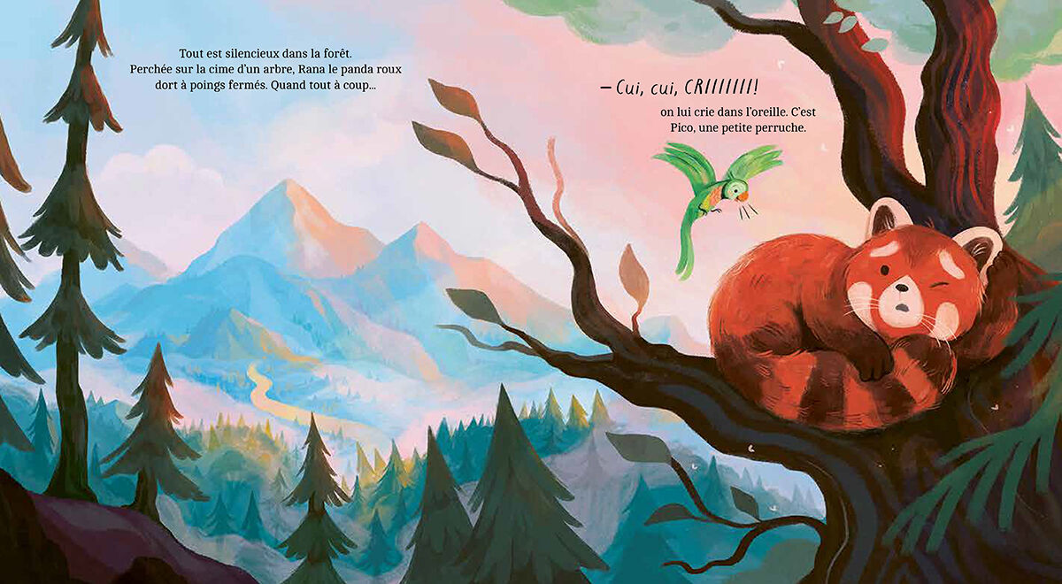 Thumbnail 2Le panda roux et la perruche