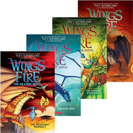 Wings of Fire Library-Bound Graphix #1-#5 Pack   Wings of Fire Library-Bound Graphix #1-#5 Pack
