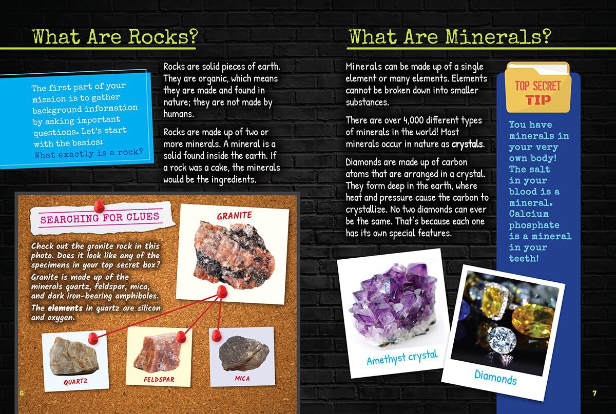 Top Secret Rocks and Minerals | Scholastic Canada Book Clubs