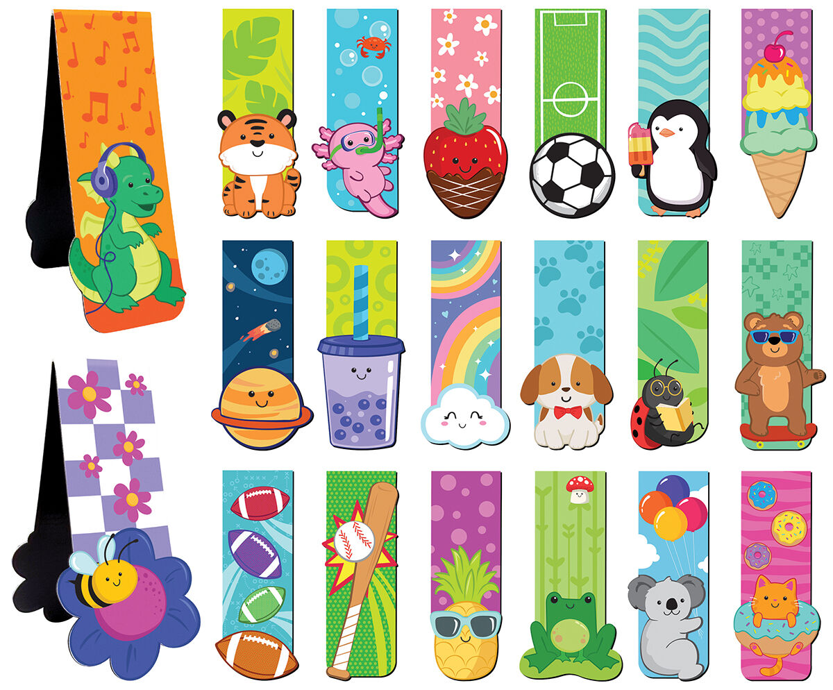 Magnetic Bookmarks 40-Pack