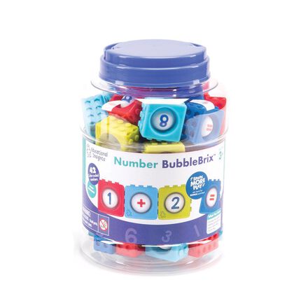 Number Fidget BubbleBrix 42-Piece Set   Number Fidget BubbleBrix 42-Piece Set