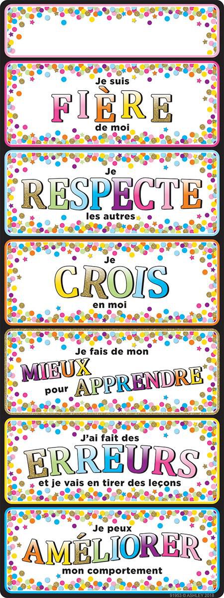 Thumbnail 2Ensemble d'affiches pour la classe Confettis