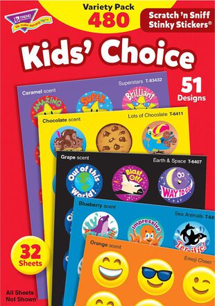  Kids' Choice Stinky Stickers Variety Pack 