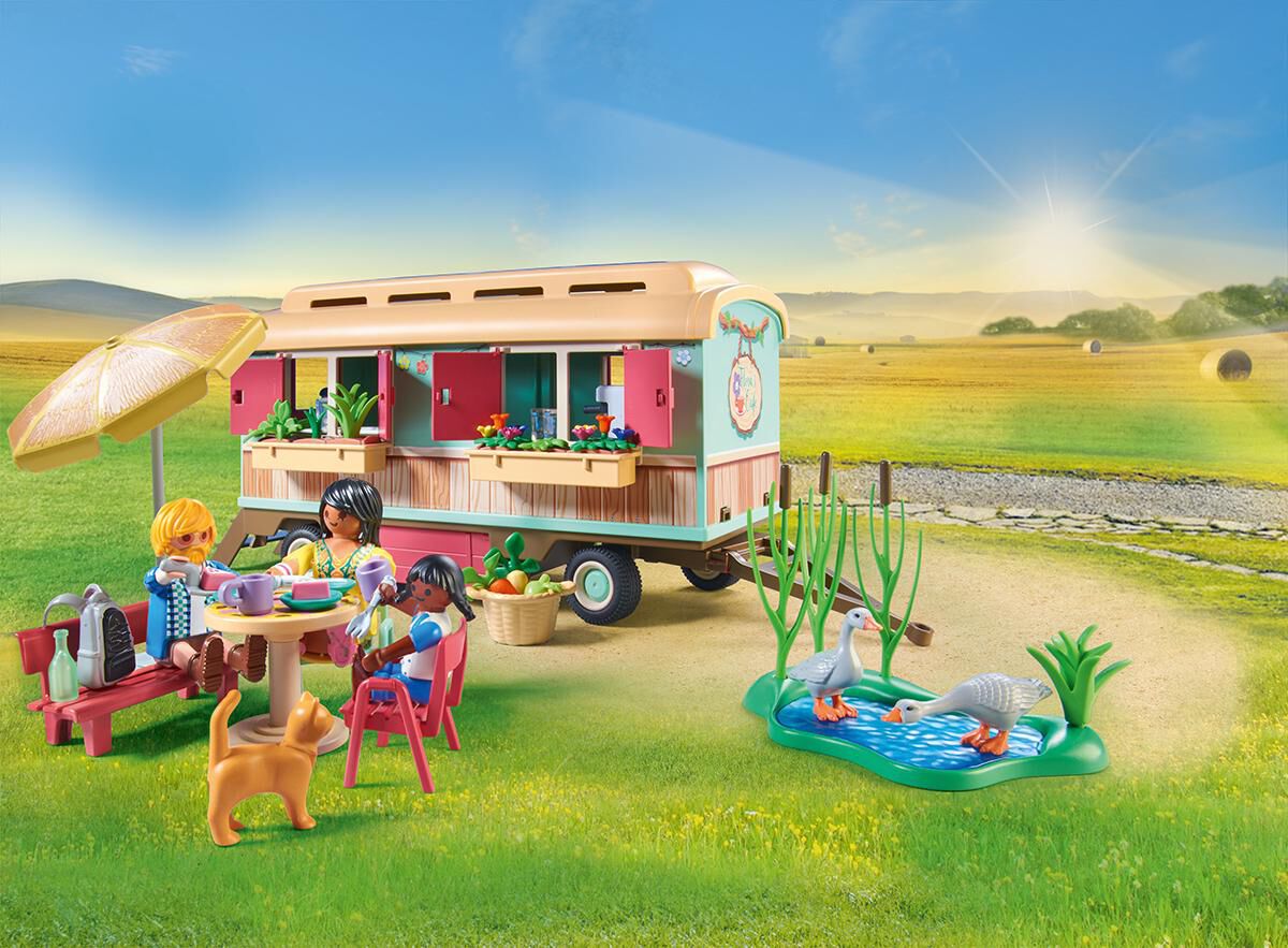 Thumbnail 2 Playmobil Cosy Cafe with Vegetable Garden 