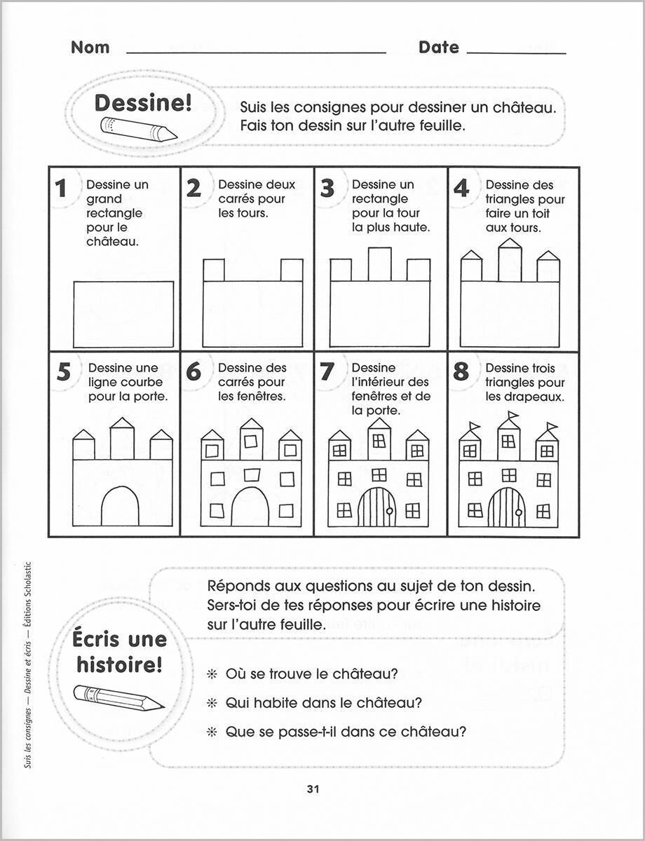 Thumbnail 2 Suis les consignes : Dessine et &eacute;cris 
