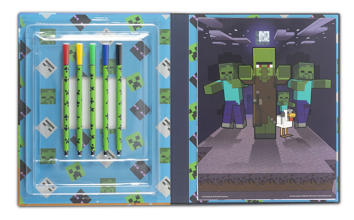 Thumbnail 2 Minecraft? Coloring Set with Markers 