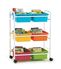 Thumbnail 1 Small Book Browser Cart with Vibrant Tubs 