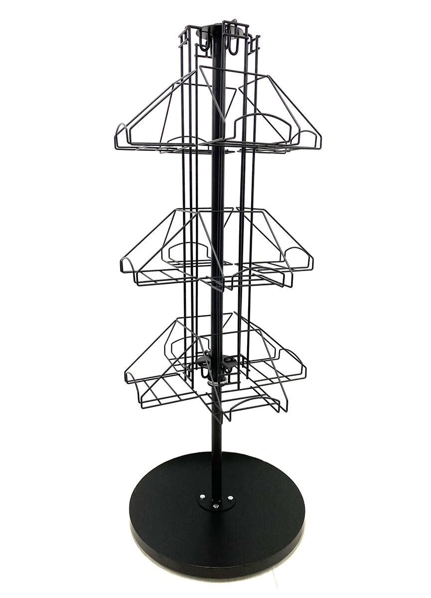 Freestanding Metal Spinner Book Display