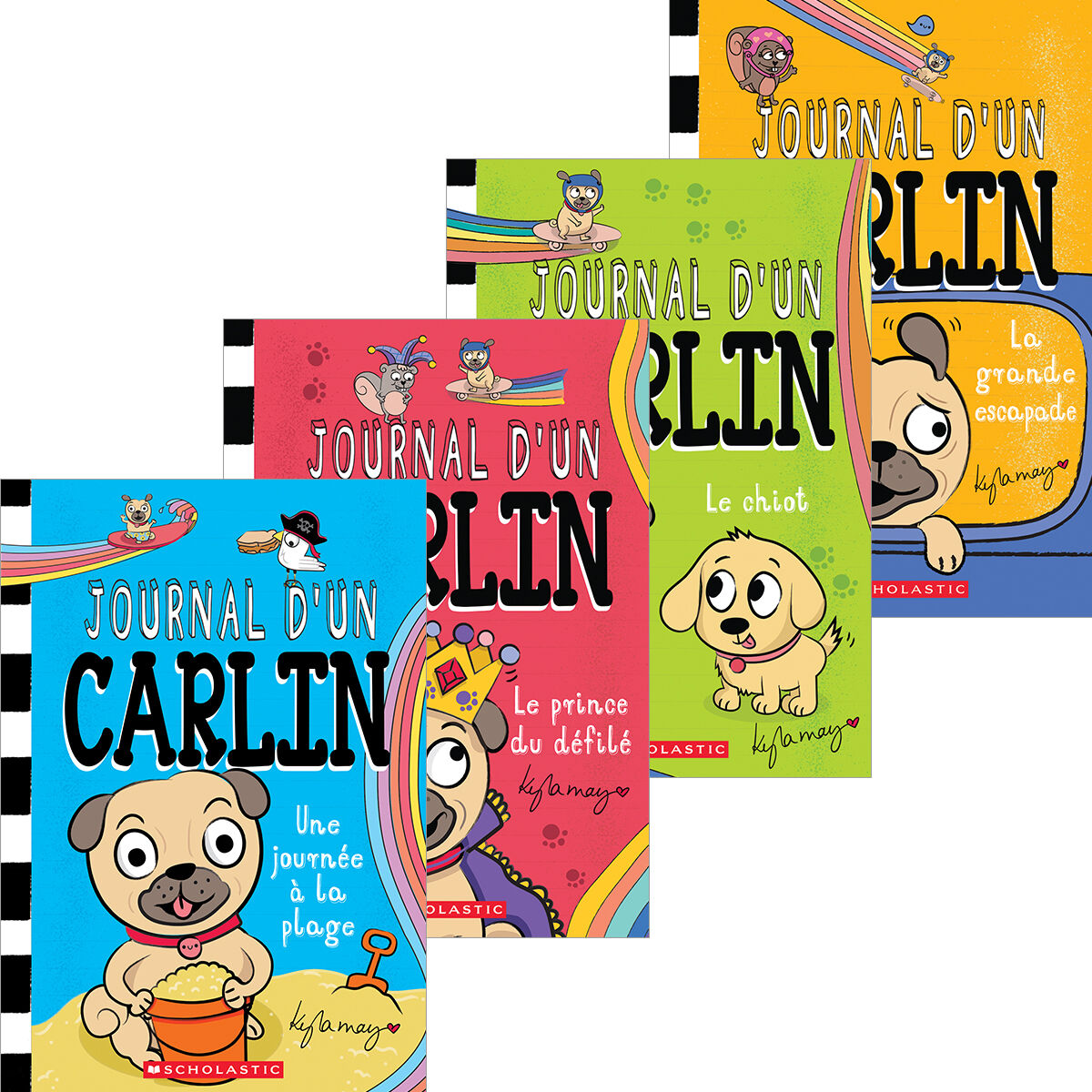  Collection Journal d'un carlin - Tomes 7 &agrave; 10 