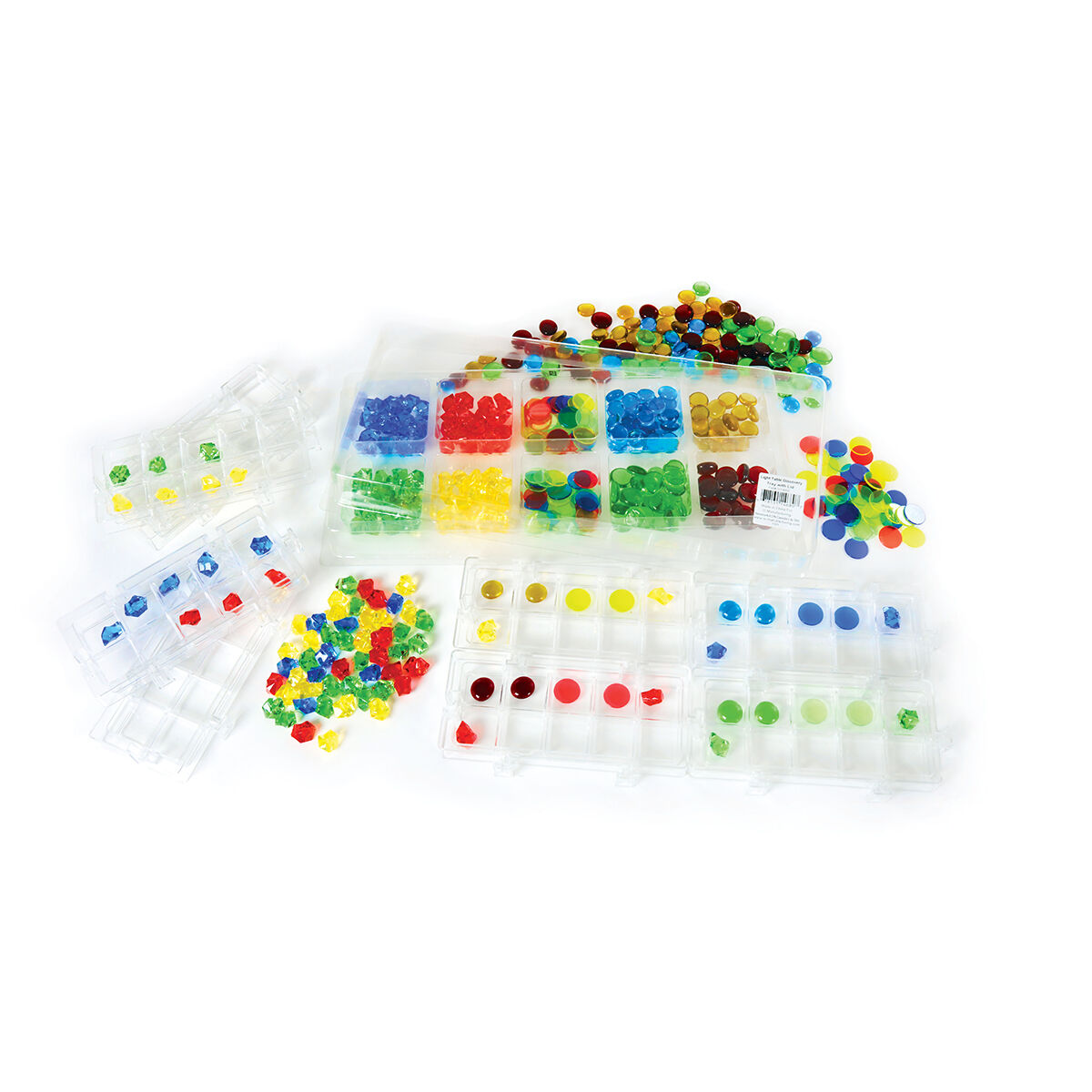  Transparent Jewels and Gems with Ten Frames 