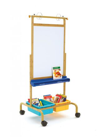  Bamboo Deluxe Chart Stand with Vibrant Tubs 