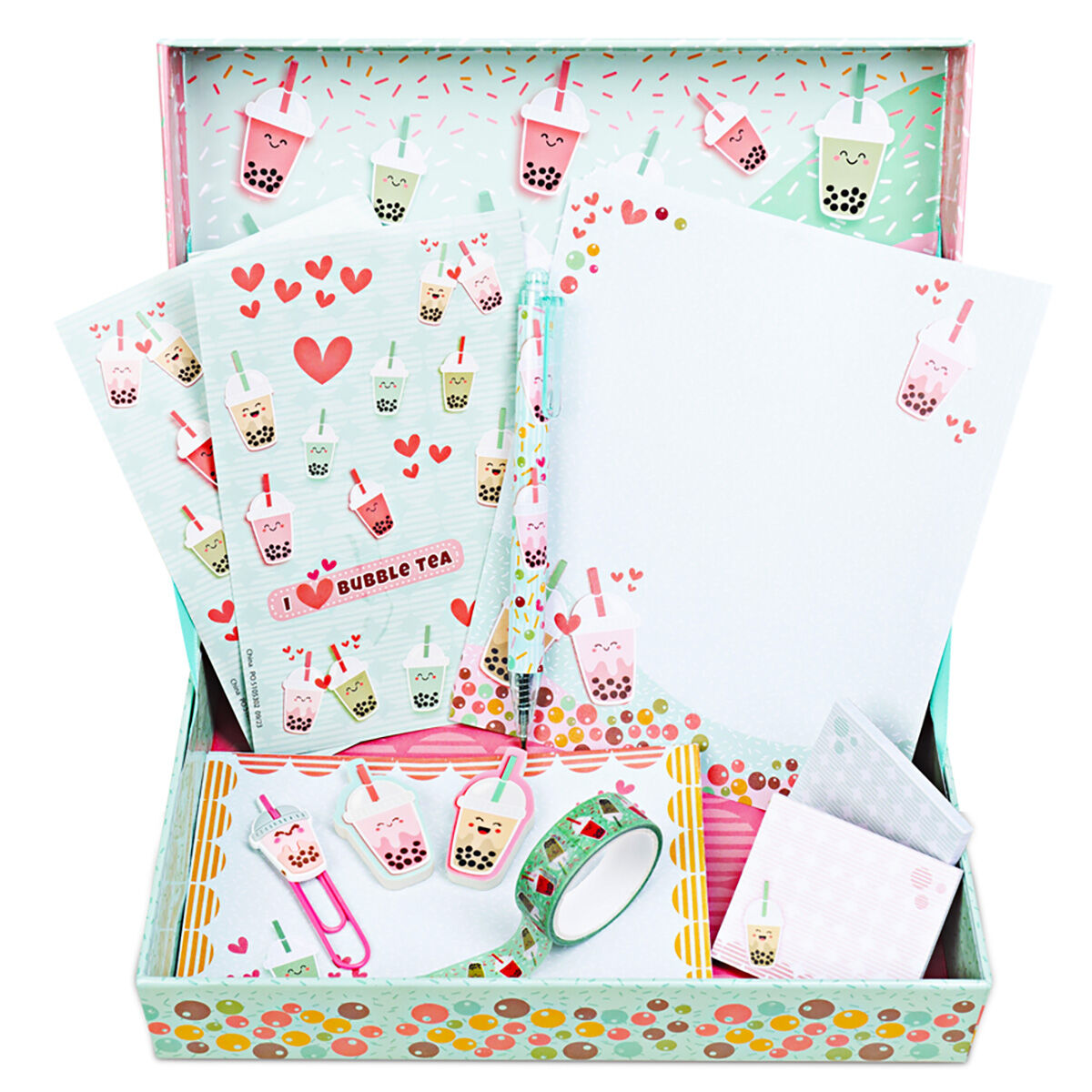 Thumbnail 2 You're Tea-rrific: Boba Tea Stationery Box 