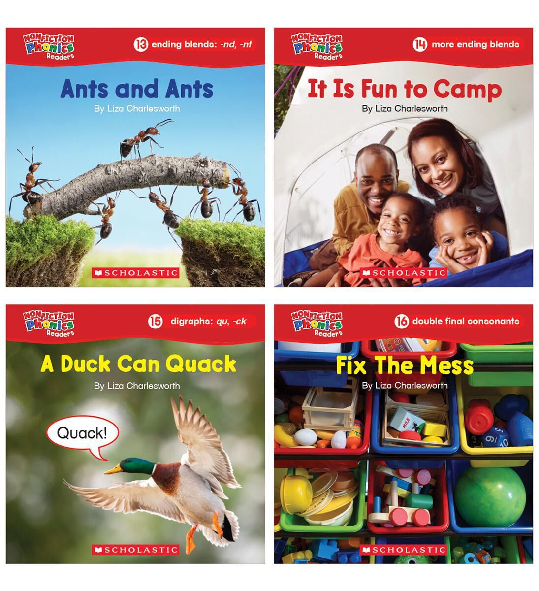 Thumbnail 5 Nonfiction Phonics Readers SET 1: Short Vowels, Blends &amp; More 