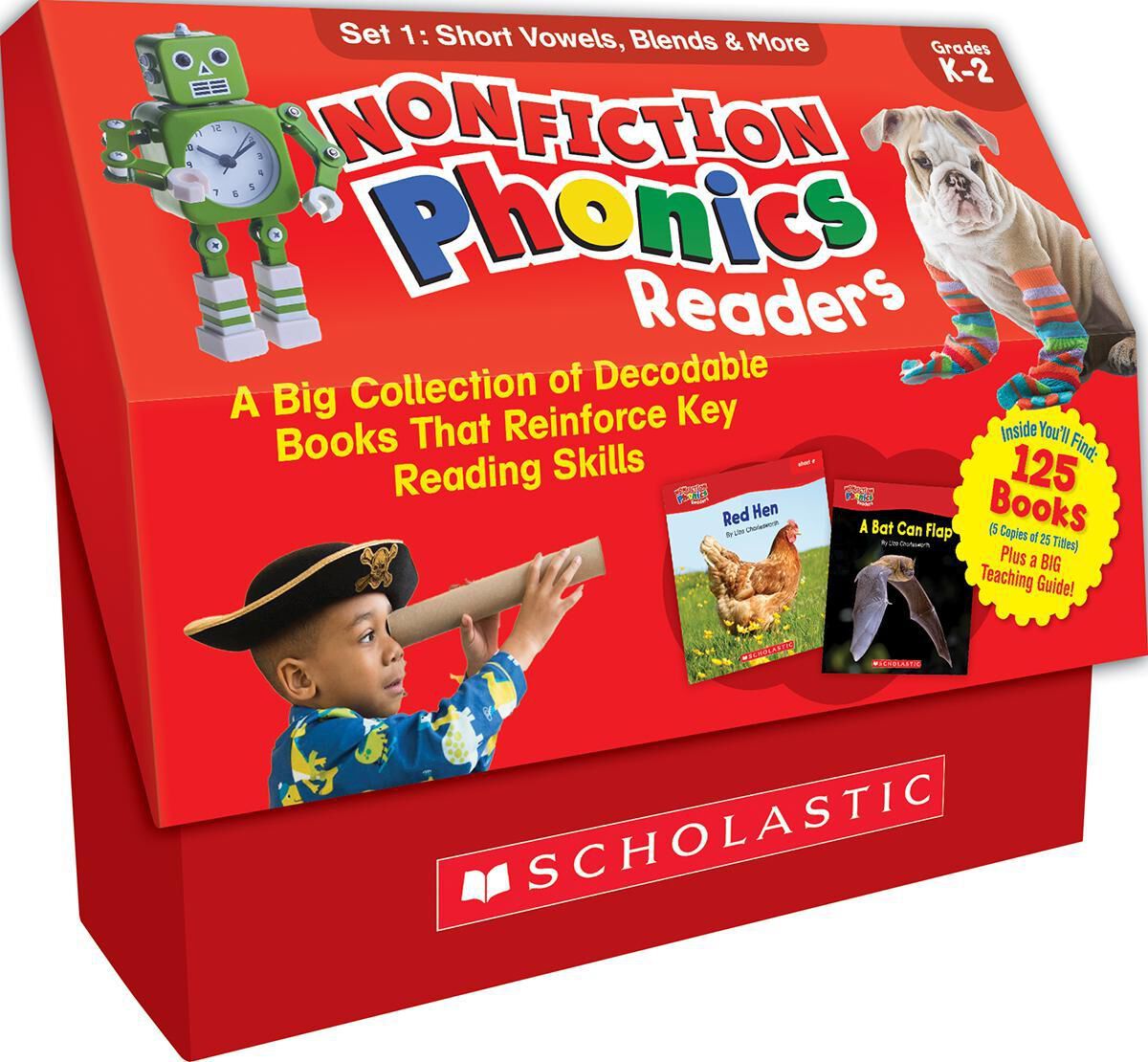 Nonfiction Phonics Readers SET 1: Short Vowels, Blends
