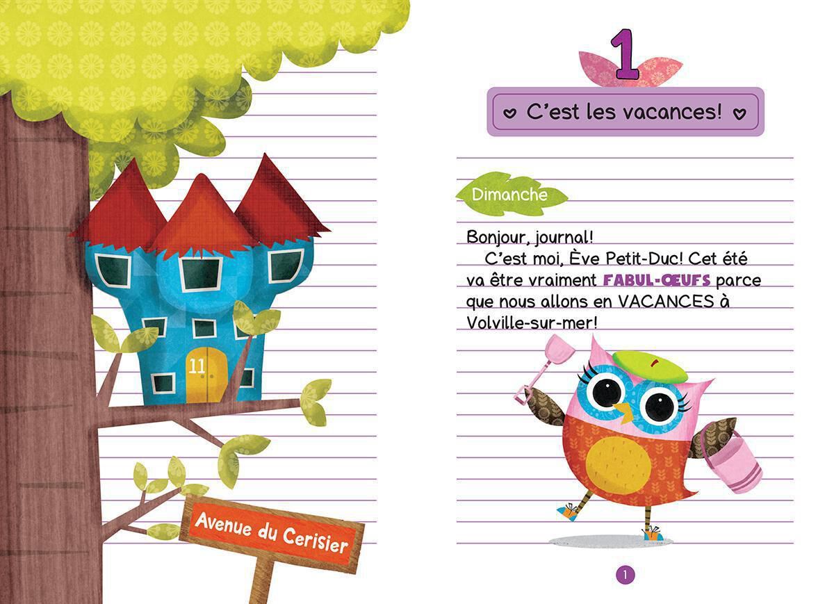 Thumbnail 3Ensemble de 5 livres-cadeaux Hibou Hebdo : &Egrave;ve &agrave; la plage