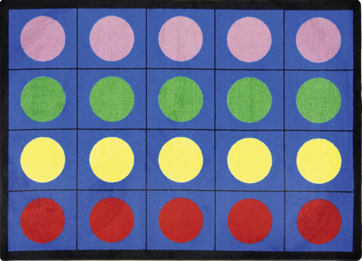 Tapis cercles de couleur