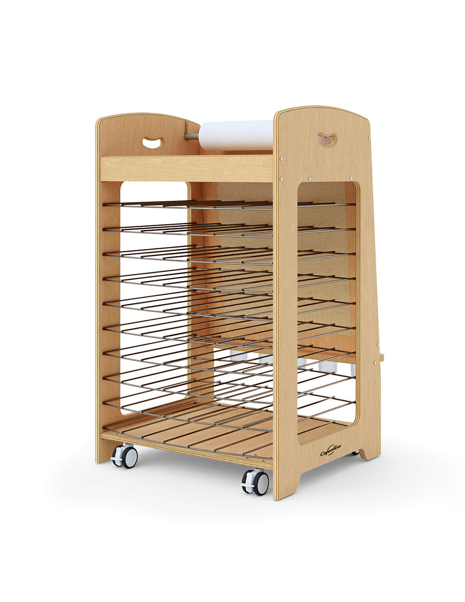 Thumbnail 2Seoras Birch Painting Easel with Drying Rack (with Casters)