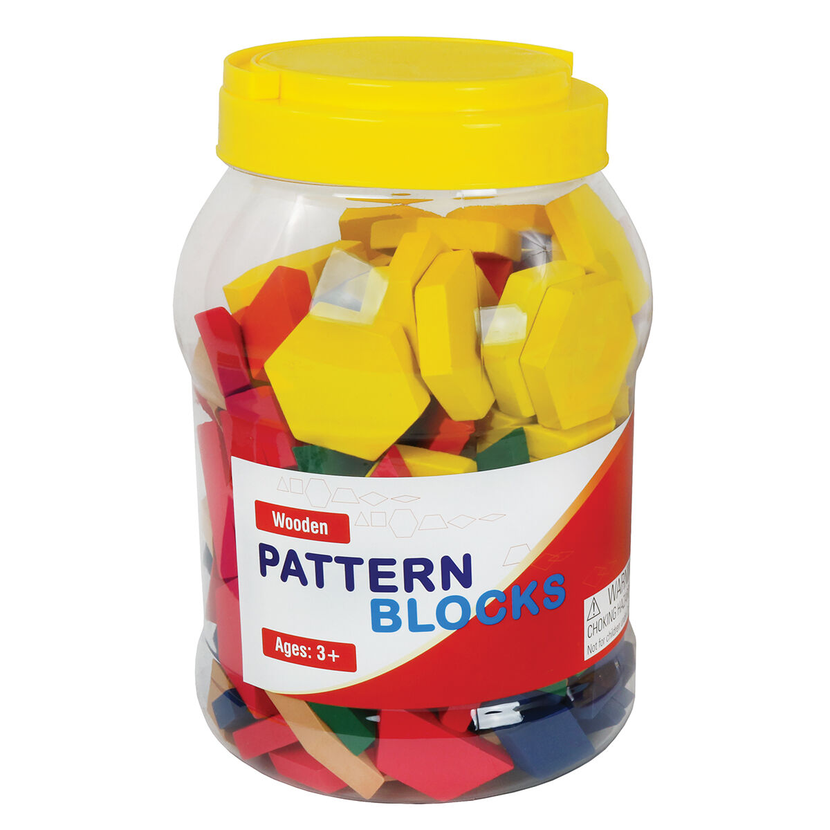  Wooden Pattern Blocks 250-Pack 