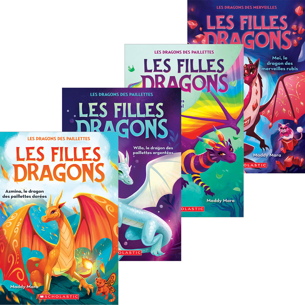 Collection Les filles dragons - 6 livres 