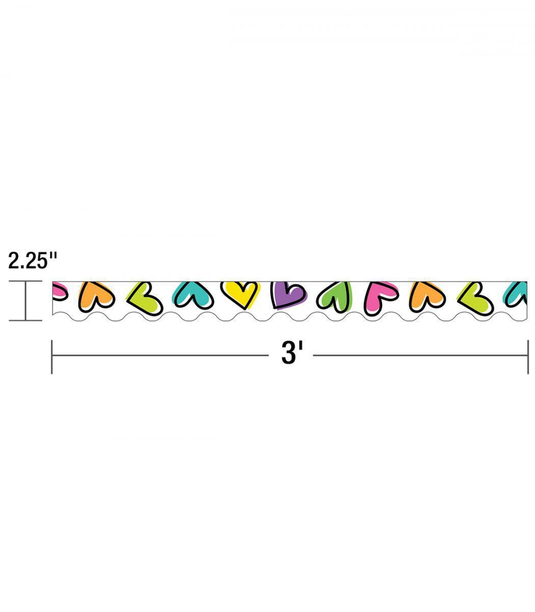 Thumbnail 4Kind Vibes Doodle Hearts Scalloped Border Trimmer
