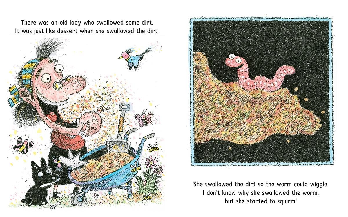 There Was an Old Lady Who Swallowed a Worm Scholastic Canada Book Clubs