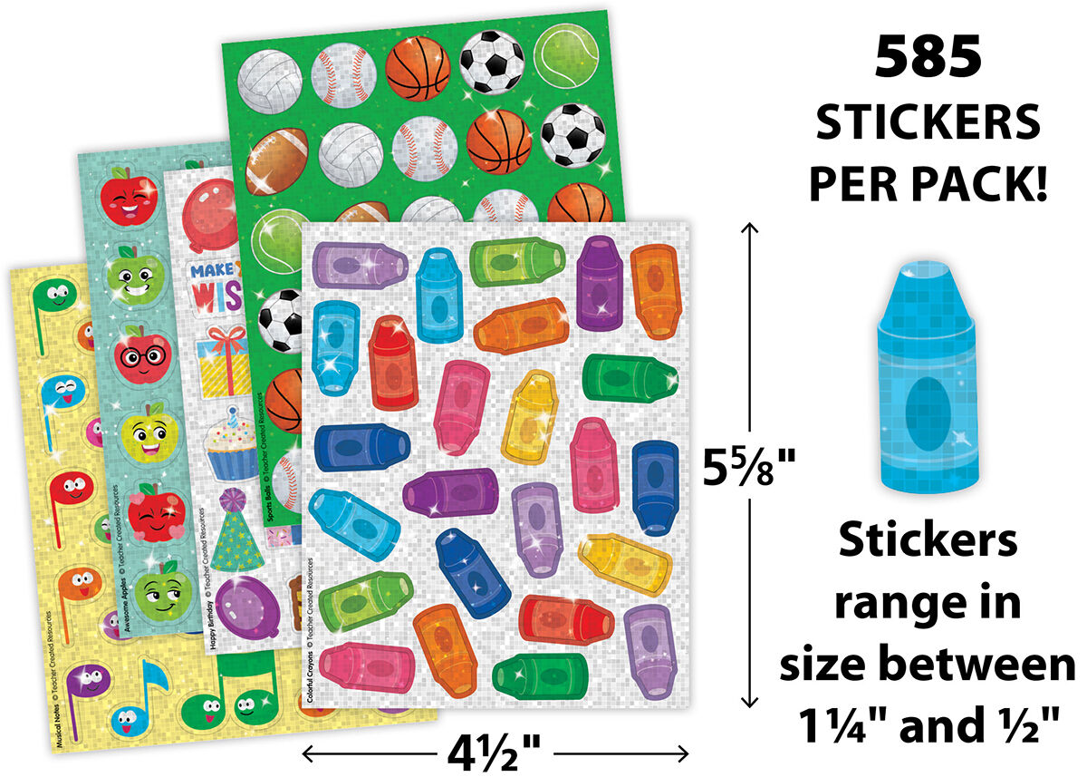 Thumbnail 3School Days Sparkle Stickers