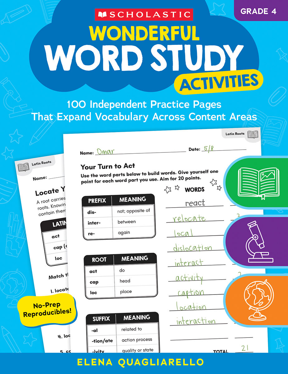 Wonderful Word Study Activities: Grade 4